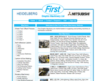 Tablet Screenshot of firstgraphic.com